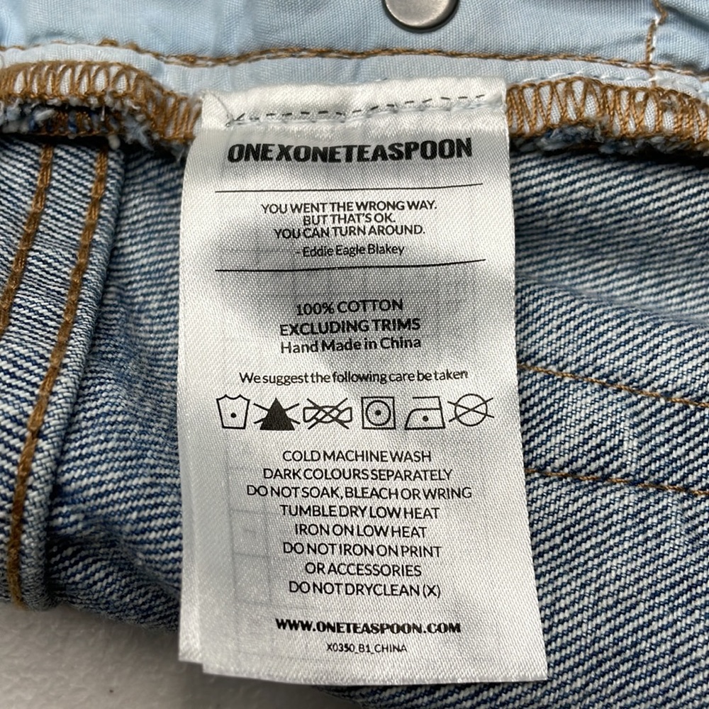One teaspoon 2020 MINI HIGH WAIST DENIM SKIRT - Picture 10 of 10
